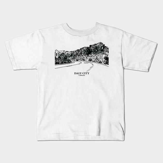 Daly City - Texas Kids T-Shirt by Lakeric